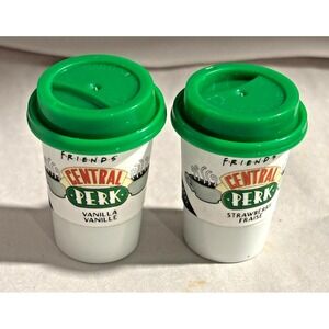 Friends Central Perk Lip Balm 2 Pack Vanilla & Strawberry Coffee Cup Set